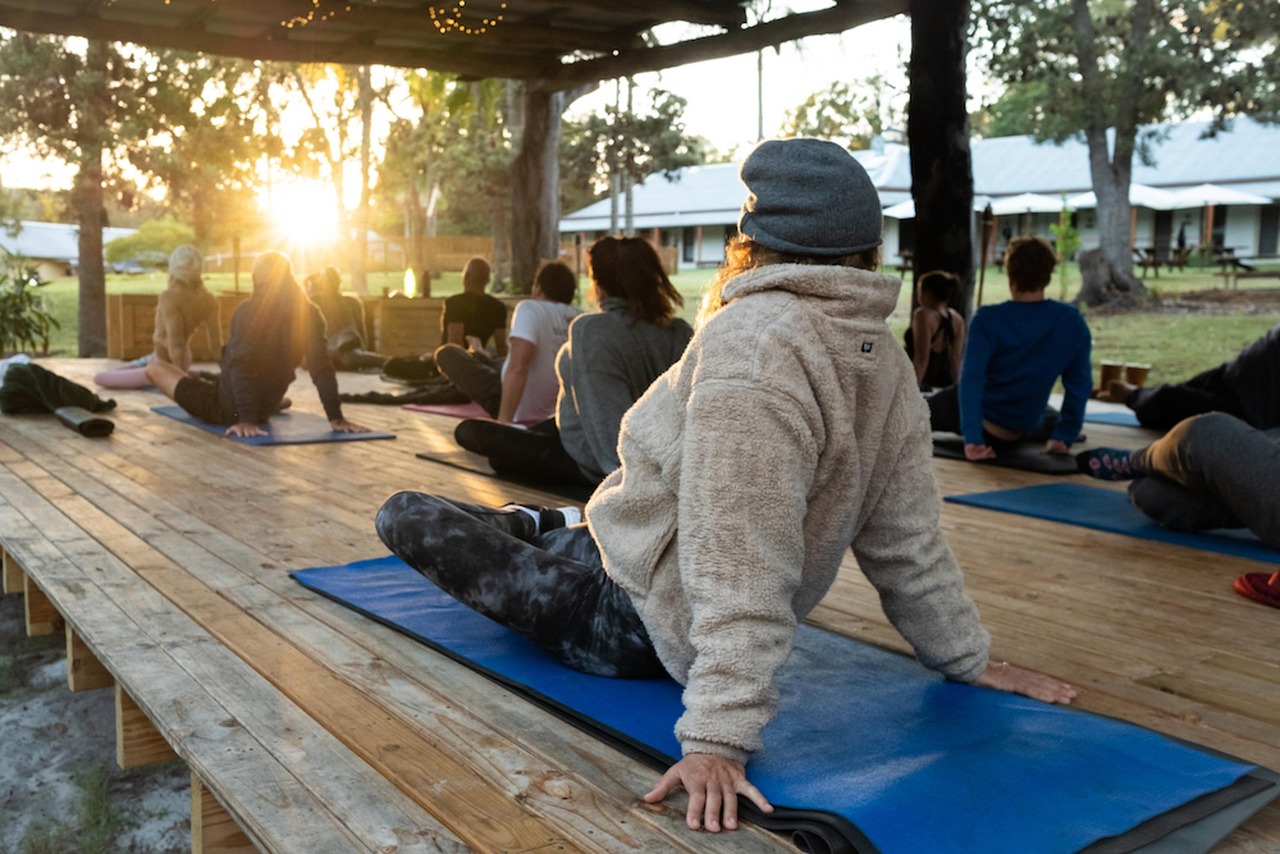 Urban meditation session